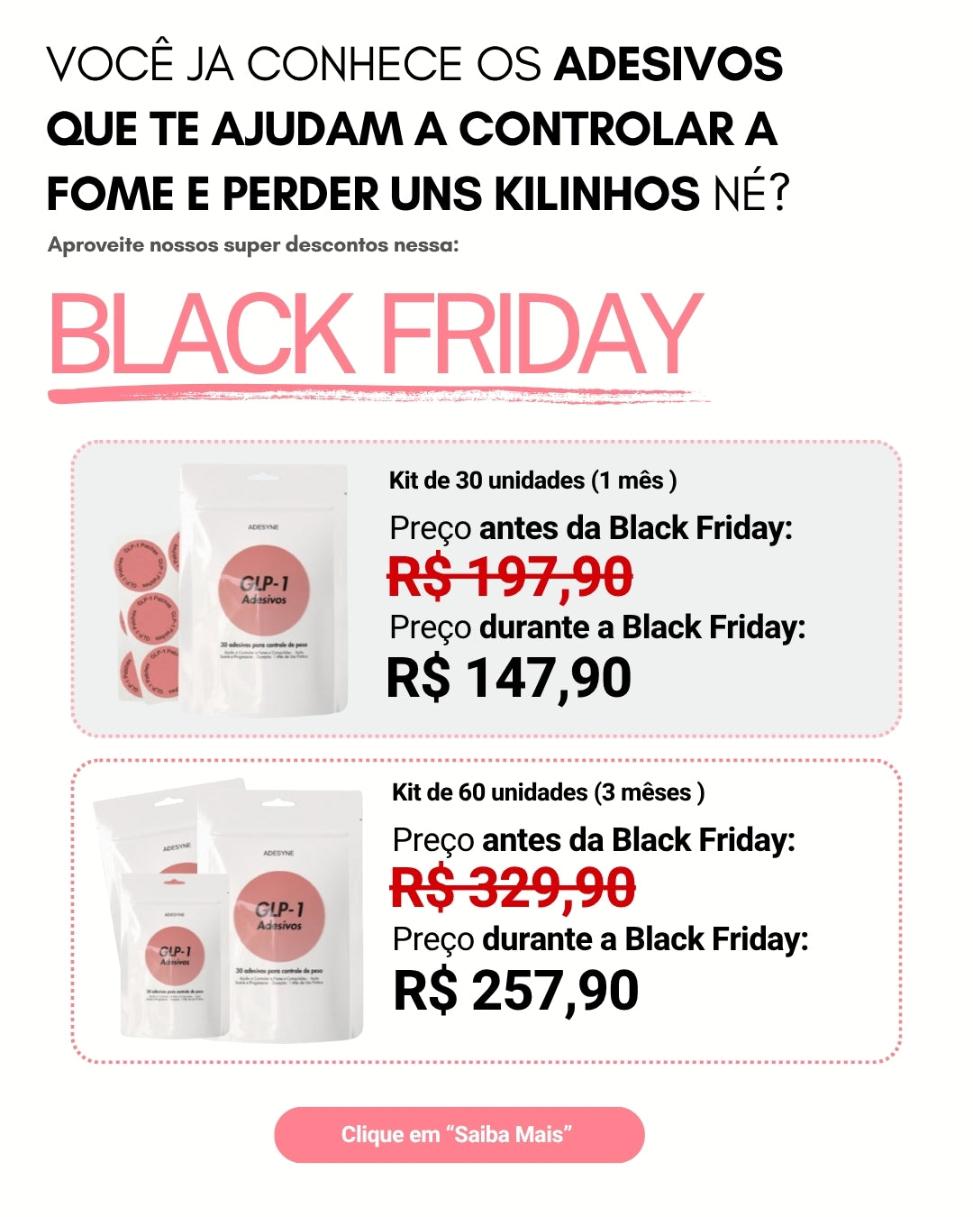 Adesyne - Adesivo GLP-1 (BLACK FRIDAY)