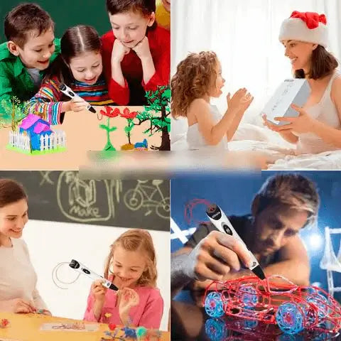 Caneta de Impressão 3D Completo e com Filamentos