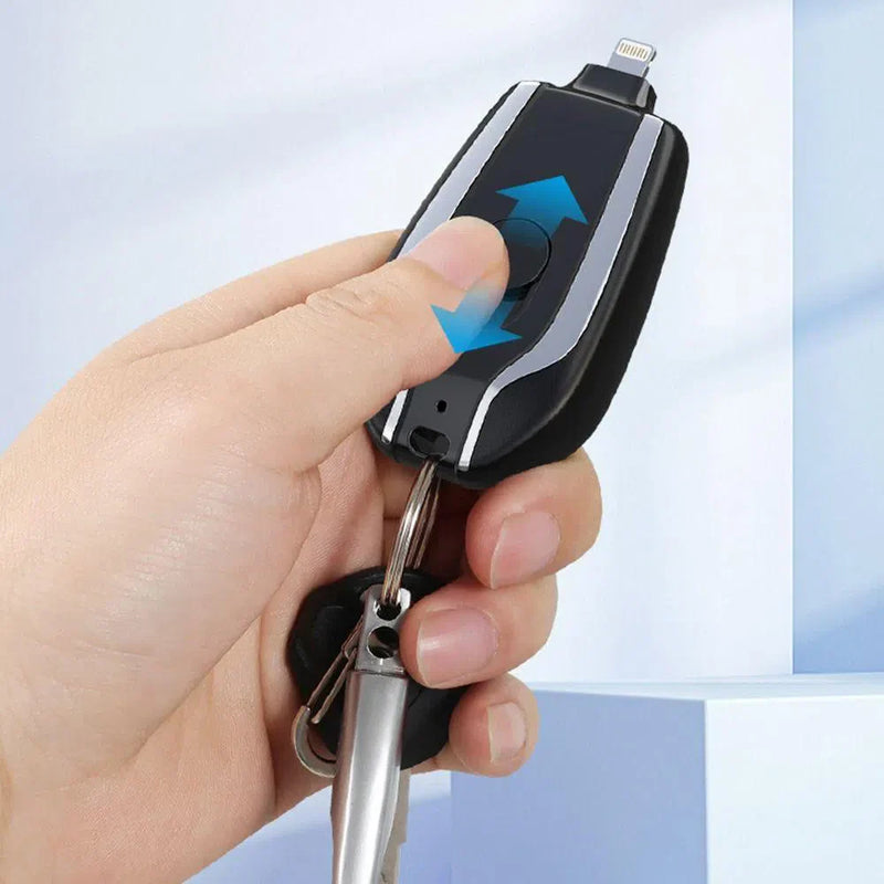 Chaveiro Carregador Portátil Com Carregamento Turbo