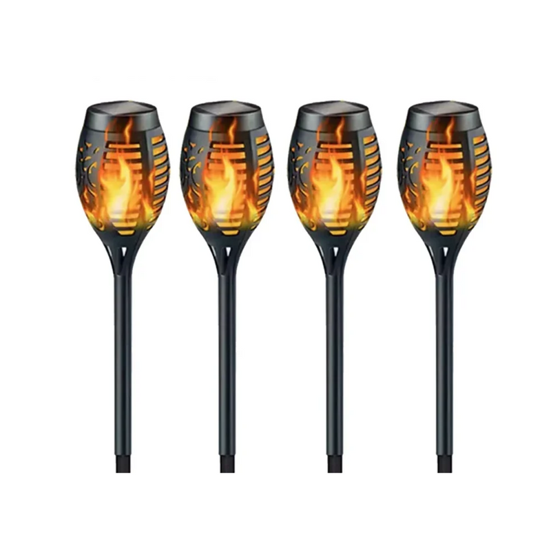 Tocha Solar LED Impermeável para Jardim