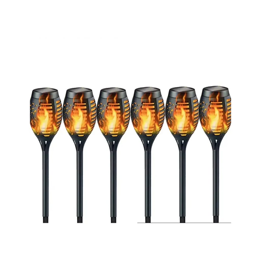 Tocha Solar LED Impermeável para Jardim