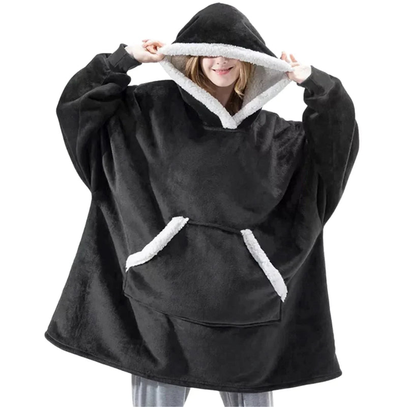 Moletom Cobertor Gigante Com Capuz
