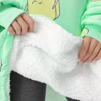 Moletom Cobertor Gigante Com Capuz