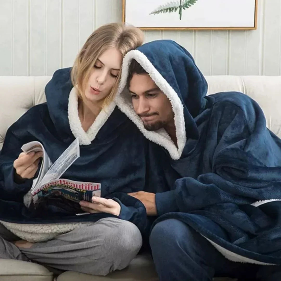 Moletom Cobertor Gigante Com Capuz