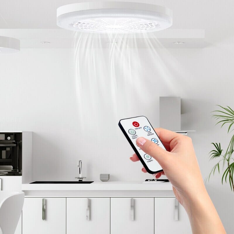 Ventilador de Teto com Luzes de Led Integrada