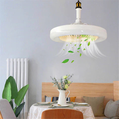 Ventilador de Teto com Luzes de Led Integrada