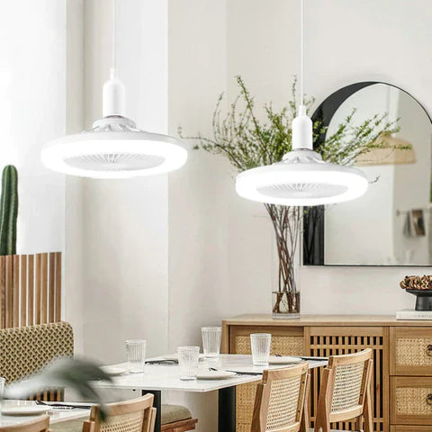 Ventilador de Teto com Luzes de Led Integrada