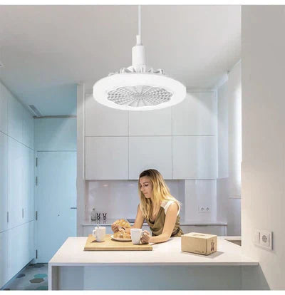 Lâmpada Led Turbo Com Ventilador Embutido