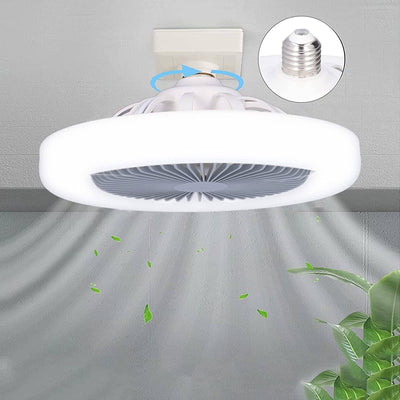 Lâmpada Led Turbo Com Ventilador Embutido