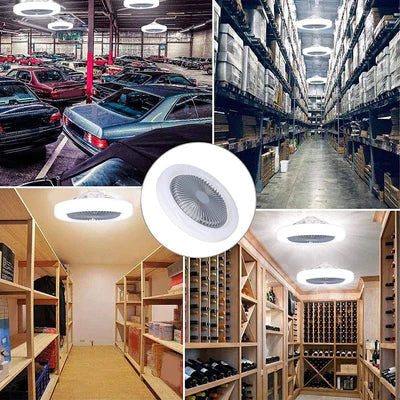 Lâmpada Led Turbo Com Ventilador Embutido