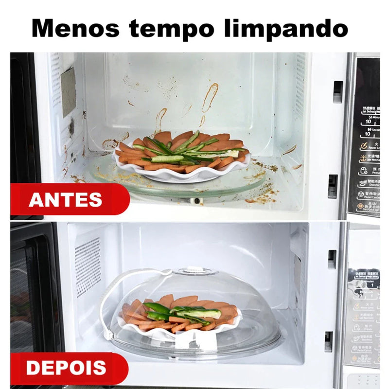 Tampa Anti-respingo para microondas, forno e geladeira