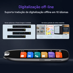 Caneta tradutora com leitor de digitalização